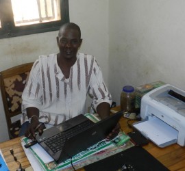 At Radio Sikidolo in Konobougou, November 2012.